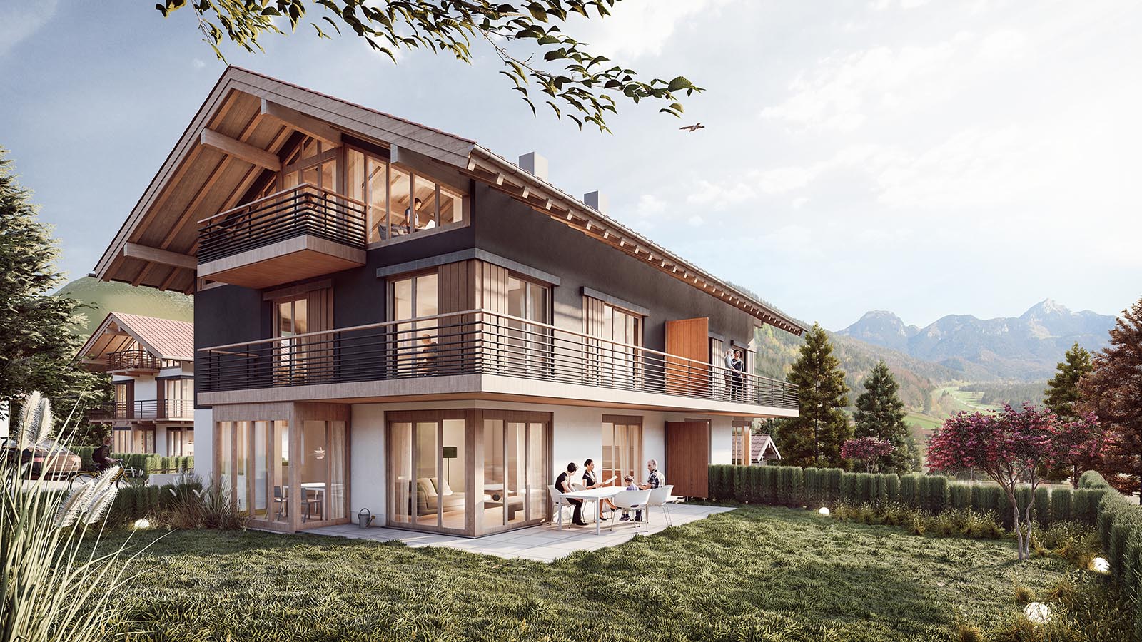 Exklusive Landhausvillenhälfte in Schliersee-Neuhaus. Wendelsteinblick-Das Quartier.