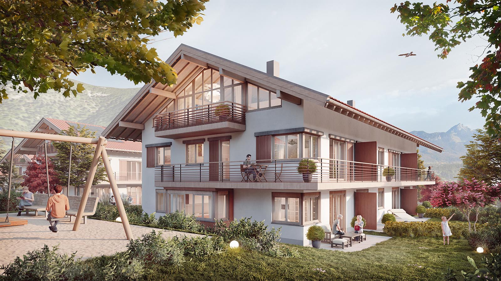 Exklusive Landhauswohnungen in Schliersee-Neuhaus. Wendelsteinblick-Das Quartier.